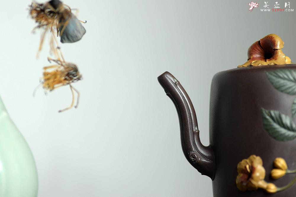 紫砂壶图片：那些花儿之凌霄花~ 精品重器 大美无言o(∩_∩)o - 美壶网