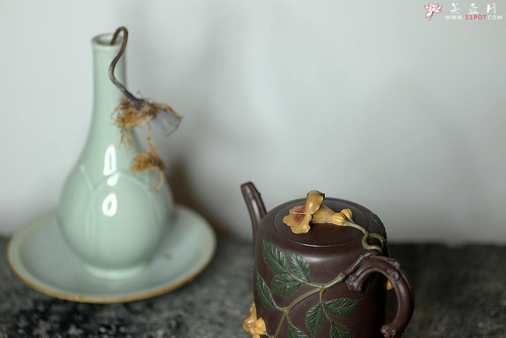 紫砂壶图片：那些花儿之凌霄花~ 精品重器 大美无言o(∩_∩)o - 美壶网