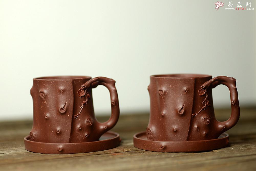 紫砂壶图片：单志萍最新力作 雄厚之风 优雅之作 精品全手红梅争艳 - 美壶网