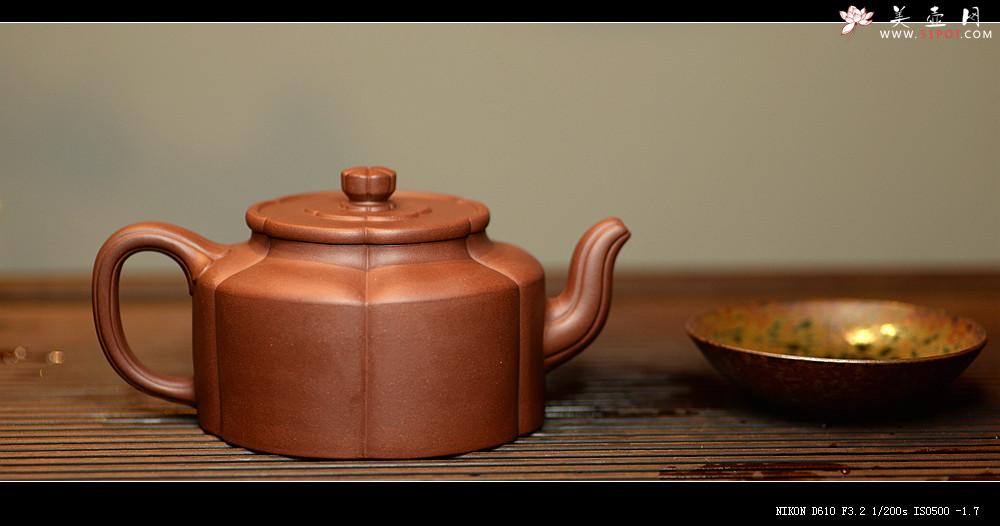 紫砂壶图片：方圆堂许嘉年 经典代表作 全手梅花周盘 浑厚大气  - 美壶网