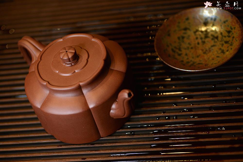 紫砂壶图片：方圆堂许嘉年 经典代表作 全手梅花周盘 浑厚大气  - 美壶网