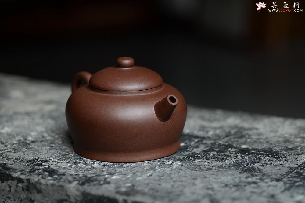 紫砂壶图片：张智耀新作 敦厚稳重 传统实用 全手融月 - 美壶网