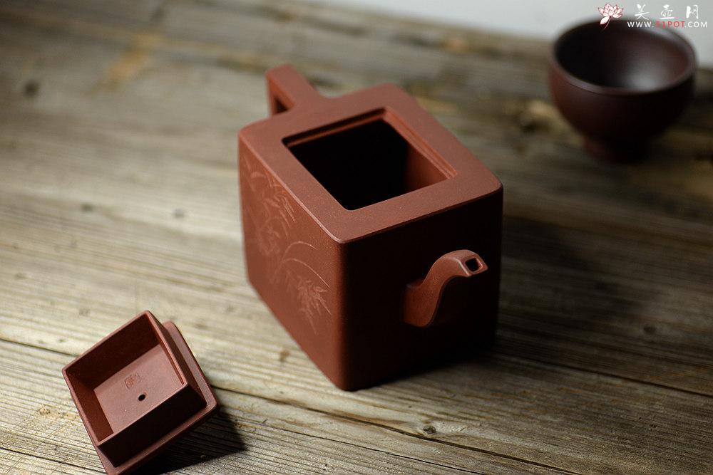 紫砂壶图片：许浒甲午年力作 全手工玉鼎四方 大品重器 雄厚古朴 单片拍打  - 美壶网