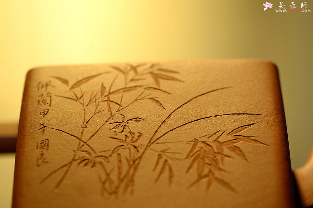 紫砂壶图片：许浒甲午年力作 全手工玉鼎四方 大品重器 雄厚古朴 单片拍打  - 美壶网