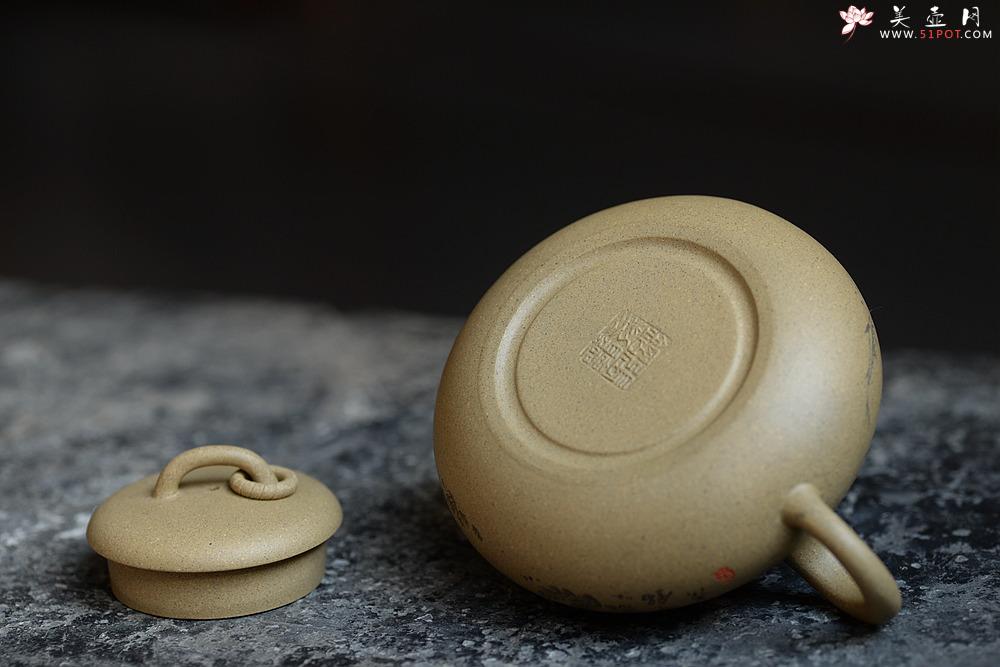 紫砂壶图片：鱼乐人亦乐,泉清心共清 全手葫芦 - 美壶网