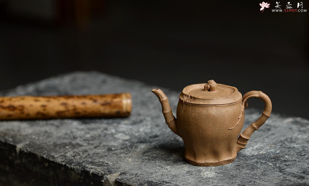 紫砂壶图片：林秀明原创作品 全手清逸 灵秀之作 古朴自然 - 美壶网