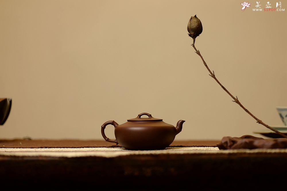 紫砂壶图片:灵秀之作 潘丹初全手竹趣二式 线条简练 爱不释手 - 美壶网