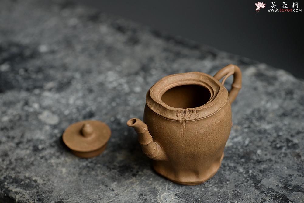 紫砂壶图片：林秀明原创作品 全手清逸 灵秀之作 古朴自然 - 美壶网