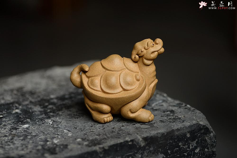 紫砂壶图片：优质段泥 做工精致 龙龟茶宠 - 美壶网