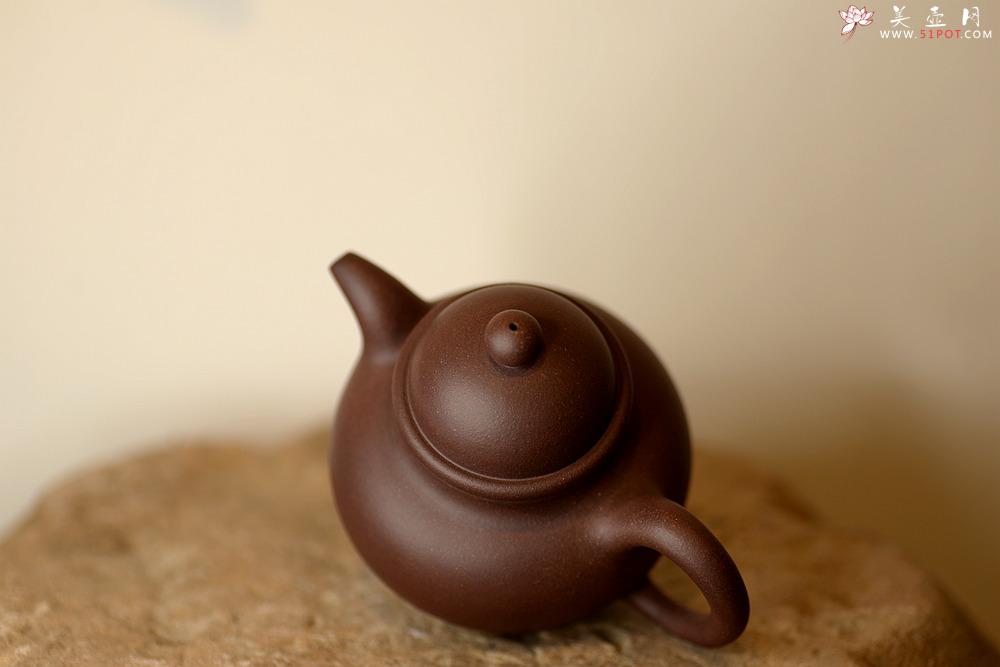 紫砂壶图片：经典再现 全手寿珍掇球 传统实用 - 美壶网