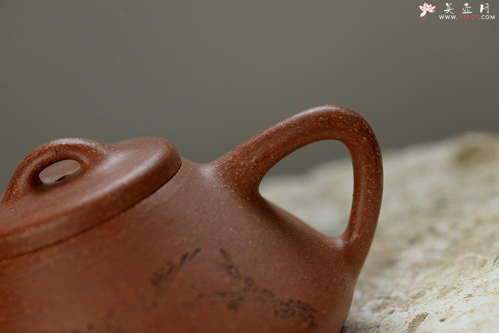 紫砂壶图片：优质降坡泥 文气全手石瓢 骨肉均挺之精品   - 美壶网