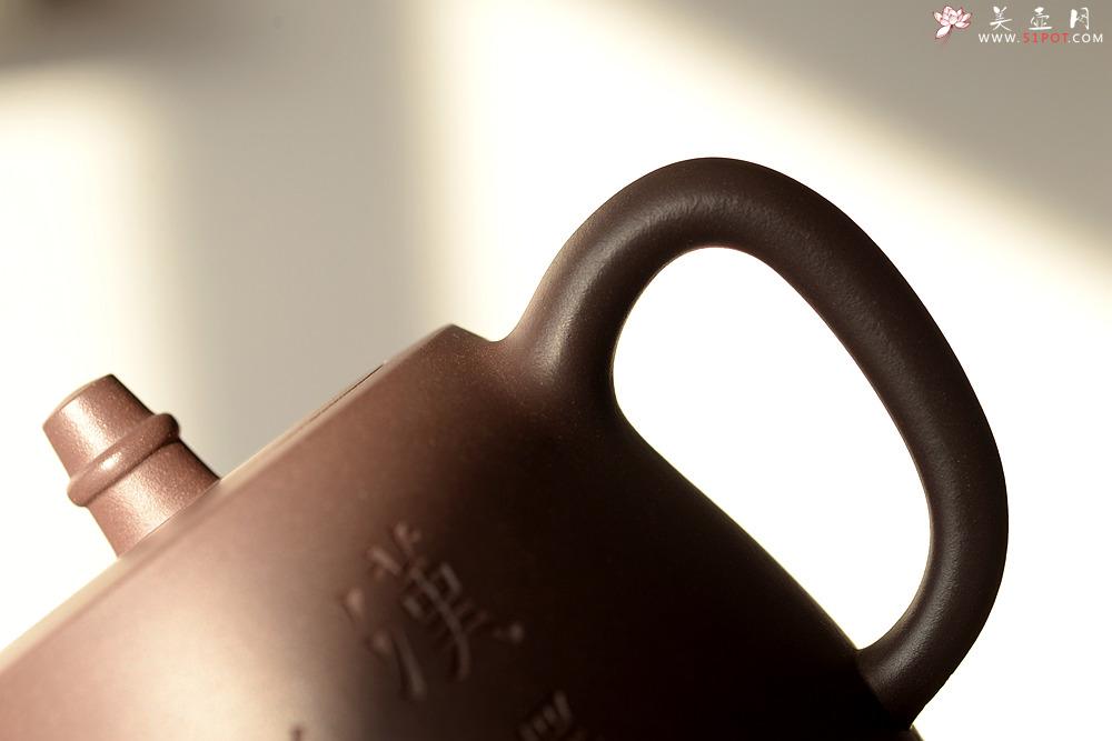 紫砂壶图片：陈进全手经典作品 刚毅有力 精品 全手汉铎 耐品 - 美壶网