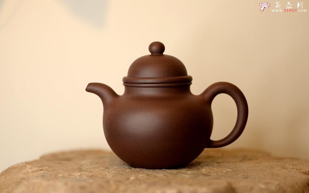 紫砂壶图片：经典再现 全手寿珍掇球 传统实用 - 美壶网