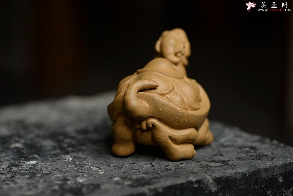 紫砂壶图片：优质段泥 做工精致 龙龟茶宠 - 美壶网
