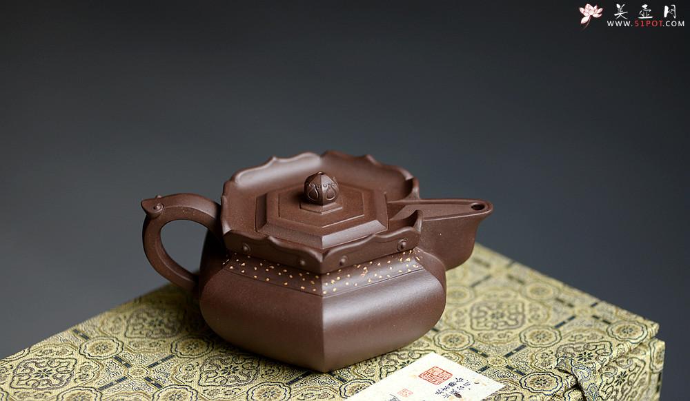 紫砂壶图片：史金妹经典之作 精品如意僧帽  传统文化 做工精致 - 美壶网