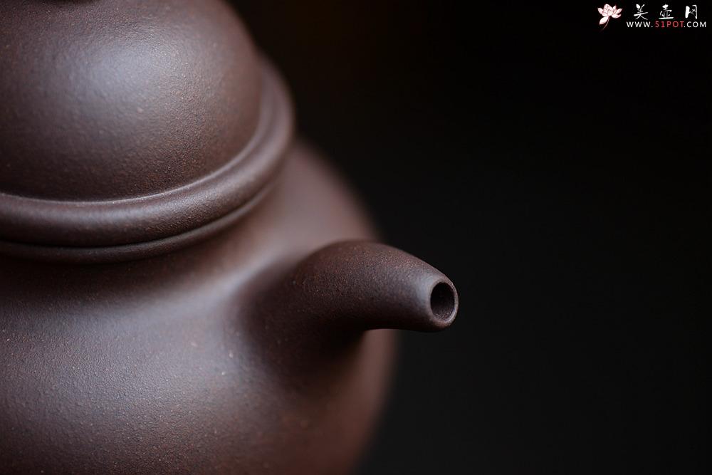 紫砂壶图片：经典再现 全手寿珍掇球 传统实用 - 美壶网