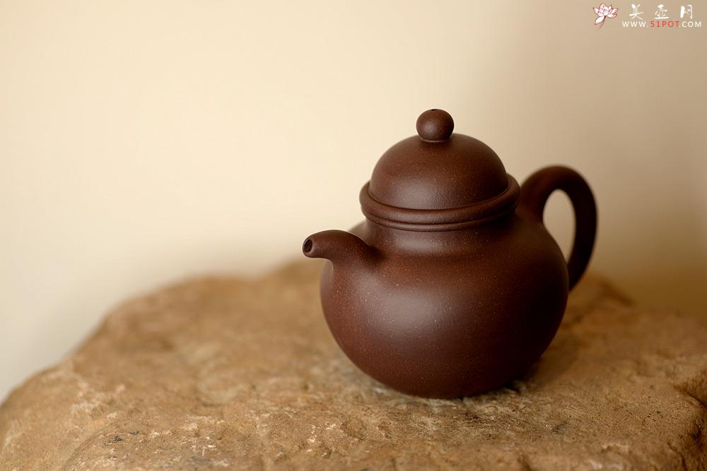 紫砂壶图片：经典再现 全手寿珍掇球 传统实用 - 美壶网