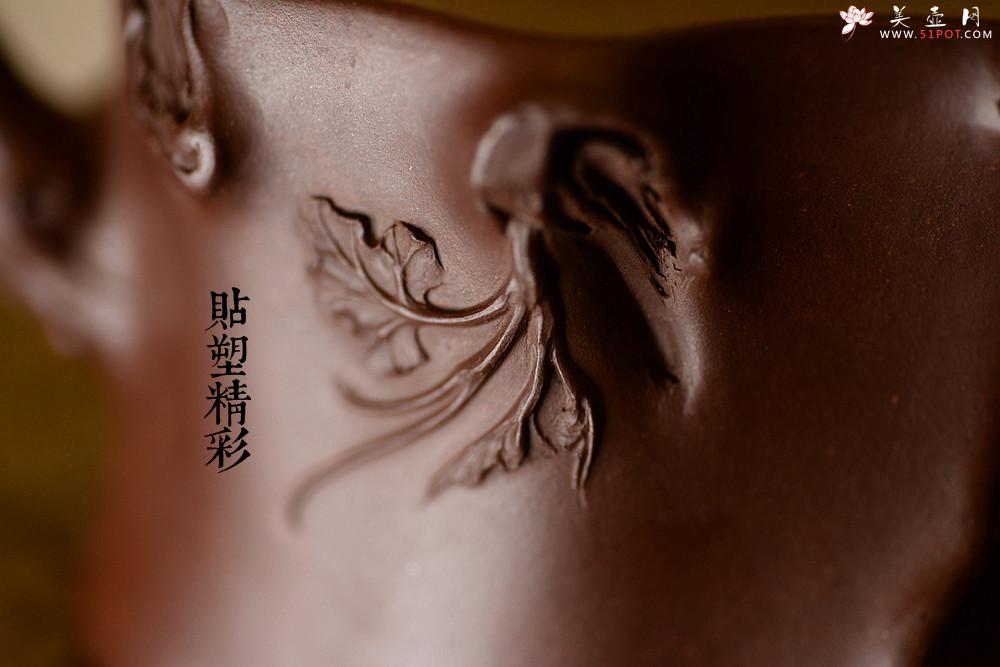 紫砂壶图片：花货奇才顾正芳近作 刚正挺拔  全手精品葡萄桩 - 美壶网