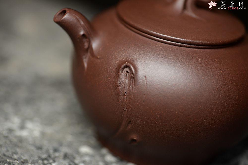 紫砂壶图片：高雪琴新作 线条流畅 端庄秀美 新意花器 全手冬韵 - 美壶网