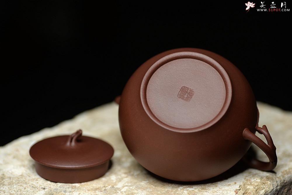 紫砂壶图片：钱小珍作品  全手夏艳~ 吴震夫人 灵秀花货 - 美壶网