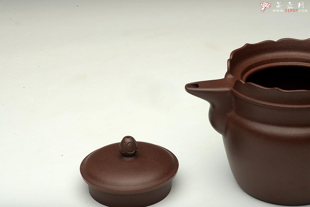 紫砂壶图片：储俊伟乙未年精工新作 紫砂佛语 端庄大方 全手僧帽 油润老紫泥 - 美壶网