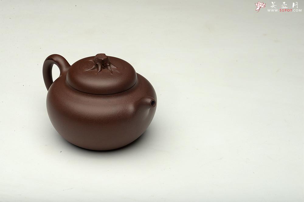 紫砂壶图片：高雪琴全手新作 敦厚悠然 简意花货~ 秋色 做工精致 - 美壶网