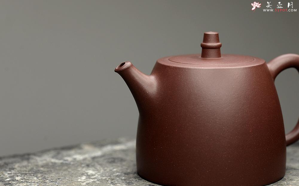 紫砂壶图片：巍巍壶势  刚毅有力 精品 全手汉铎 耐品 - 美壶网