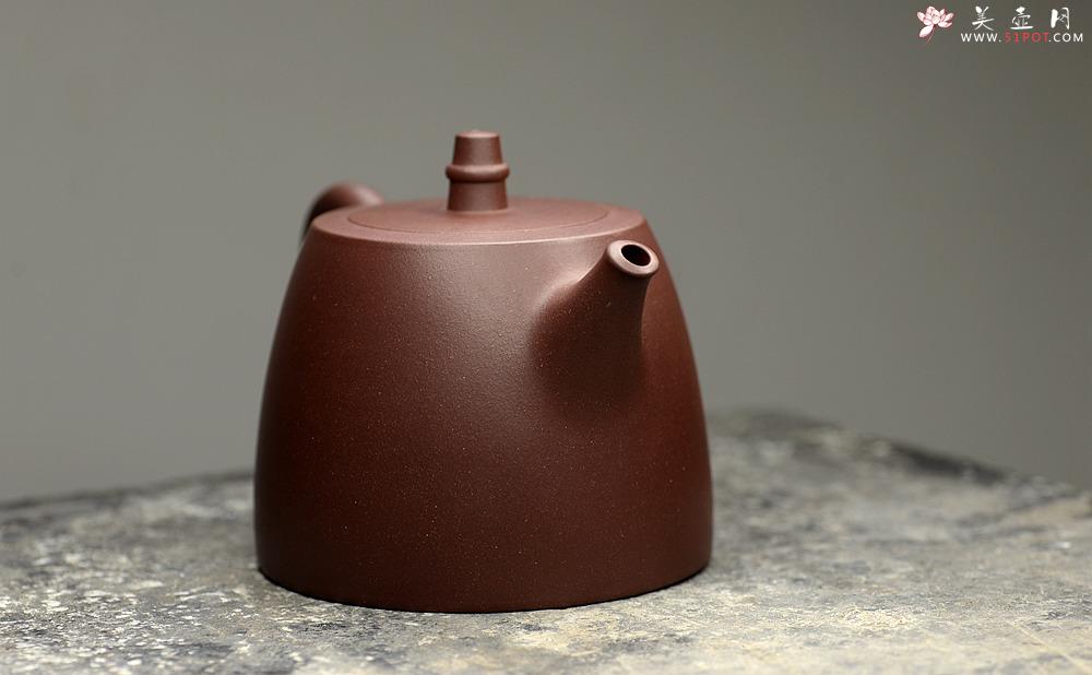 紫砂壶图片：巍巍壶势  刚毅有力 精品 全手汉铎 耐品 - 美壶网