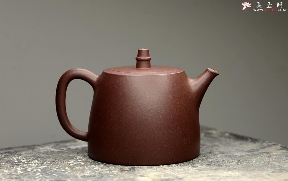 紫砂壶图片：巍巍壶势  刚毅有力 精品 全手汉铎 耐品 - 美壶网