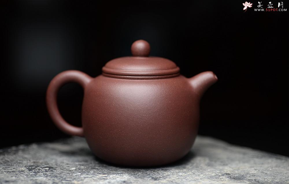 紫砂壶图片：美壶特惠 优质黄龙山紫泥 匏尊 茶人最爱器形 饱满大气 - 美壶网