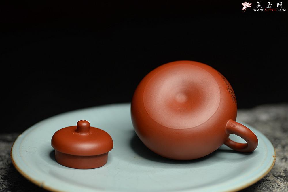 紫砂壶图片：茶盘尤物 原矿纯朱泥 红玉 饱满可人 赏玩皆宜 - 美壶网