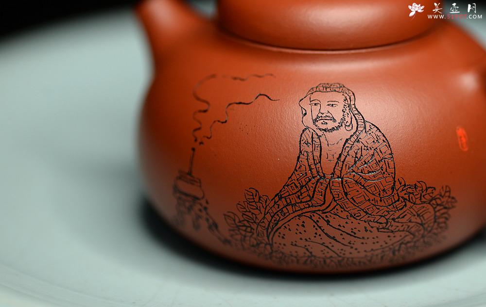 紫砂壶图片：茶盘尤物 原矿纯朱泥 红玉 饱满可人 赏玩皆宜 - 美壶网