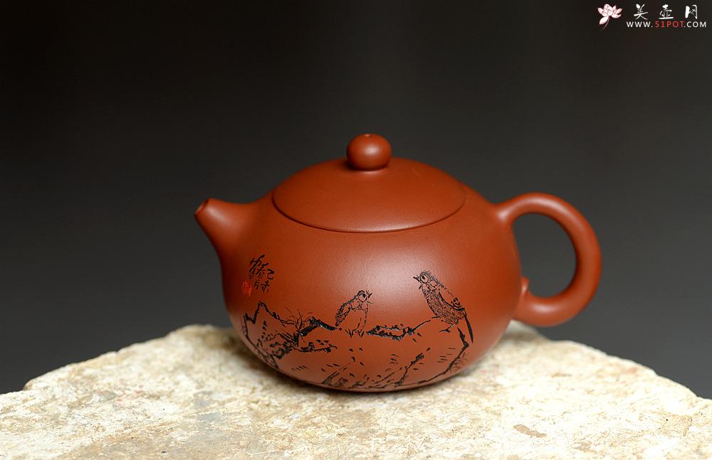 紫砂壶图片:小巧可人 实用有趣 原矿赵庄朱泥之西施 - 美壶网