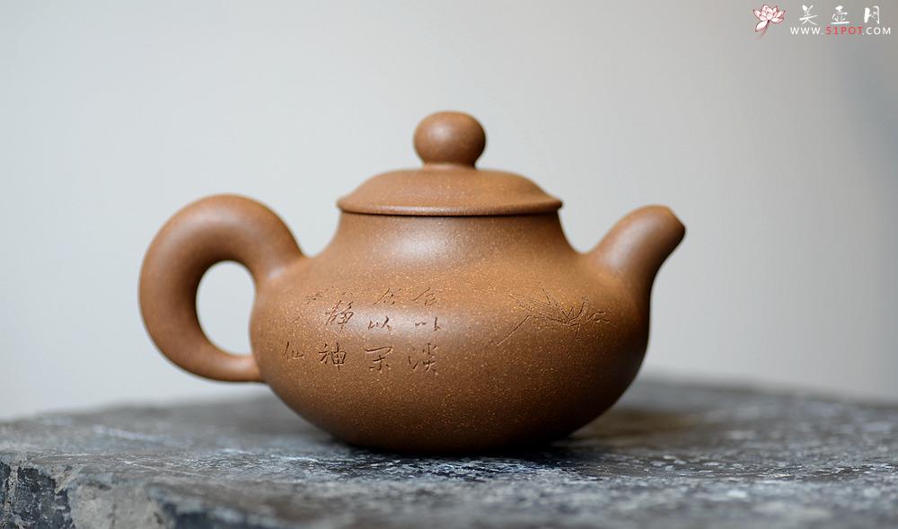紫砂壶图片：张听刚装饰 蓄势内敛 趣味盎然 全手婉珠 萝卜白菜各有所爱：） - 美壶网