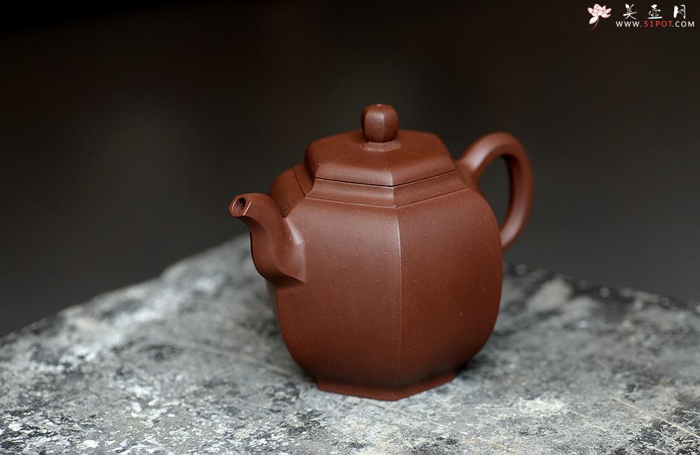 紫砂壶图片:马建鹏作品 美壶特惠 全手六方宝灯 工整挺拔 - 美壶网