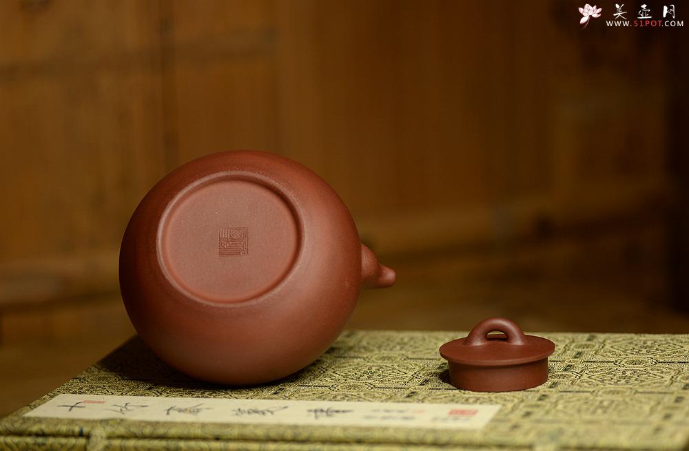 紫砂壶图片：张悦全手工新品 光明提梁 难度大 极品底槽清 - 美壶网