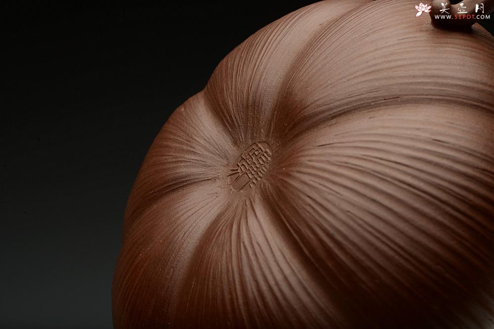 紫砂壶图片：乙未年新作 花货奇才-顾正芳 惊艳力作 全手精品南瓜 - 美壶网