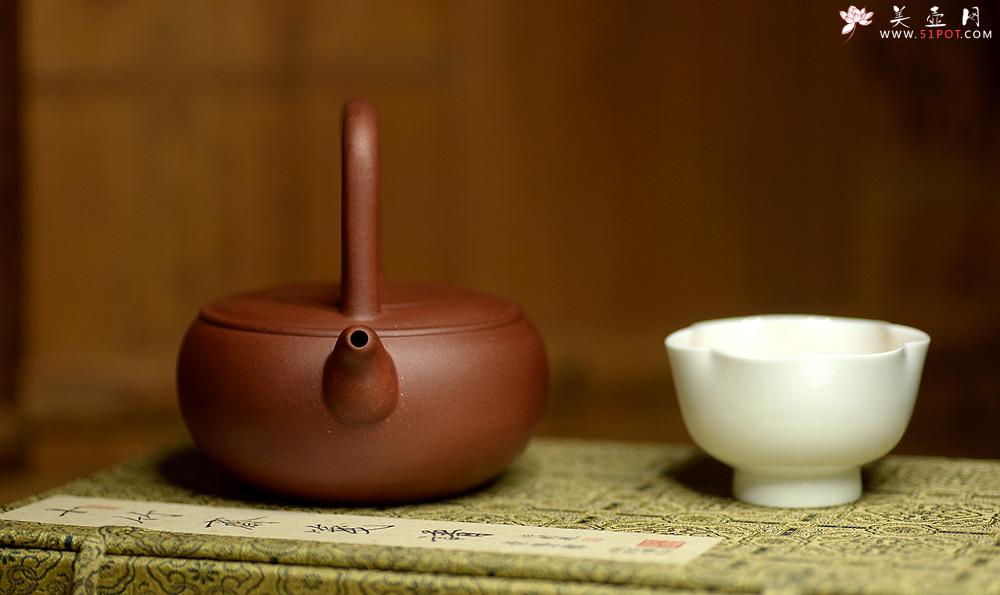 紫砂壶图片：张悦全手工新品 光明提梁 难度大 极品底槽清 - 美壶网