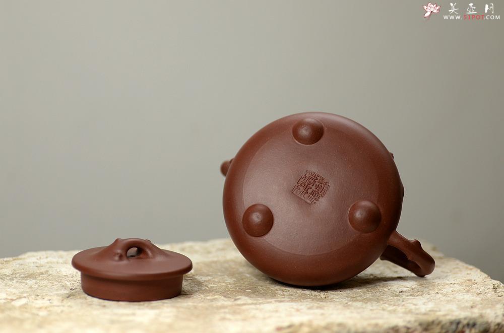 紫砂壶图片：傲雪寒梅 饱满可爱 实用花器 梅花石瓢 - 美壶网