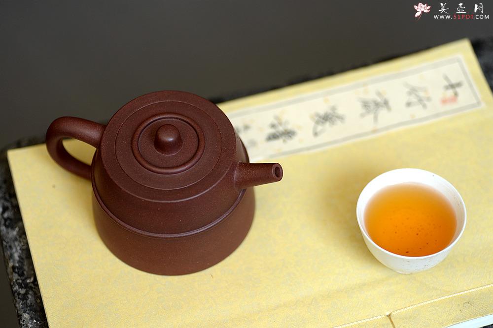 紫砂壶图片：淞庐出品 文气十足 古扑有张力 全手双线井栏 - 美壶网