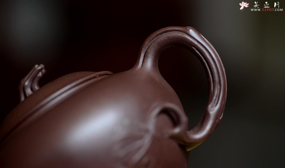 紫砂壶图片：高雪琴全手新作 做工精致 构思精妙别有风味 春韵壶 - 美壶网