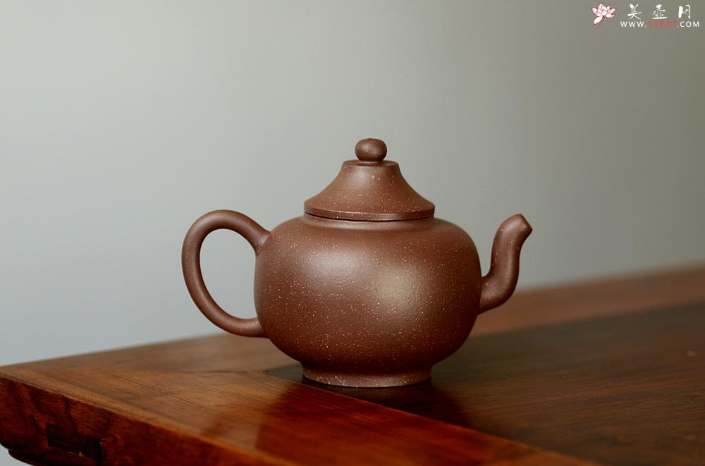 紫砂壶图片：淞庐作品 高雅简洁 线条流畅 全手笠帽  - 美壶网