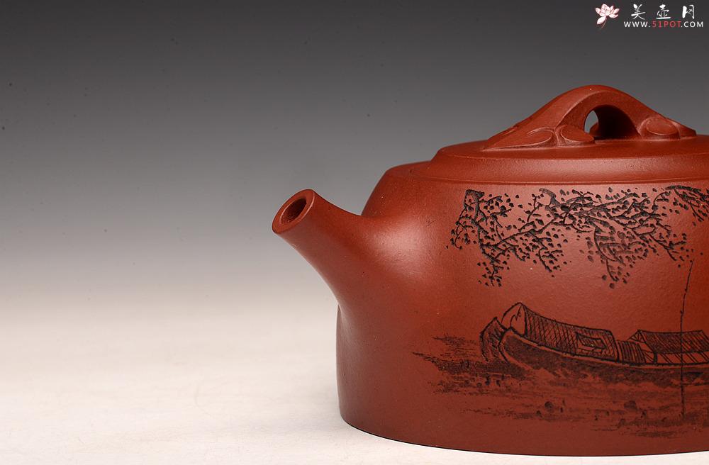 紫砂壶图片：枫桥夜泊之如意井栏 大口实用 - 美壶网