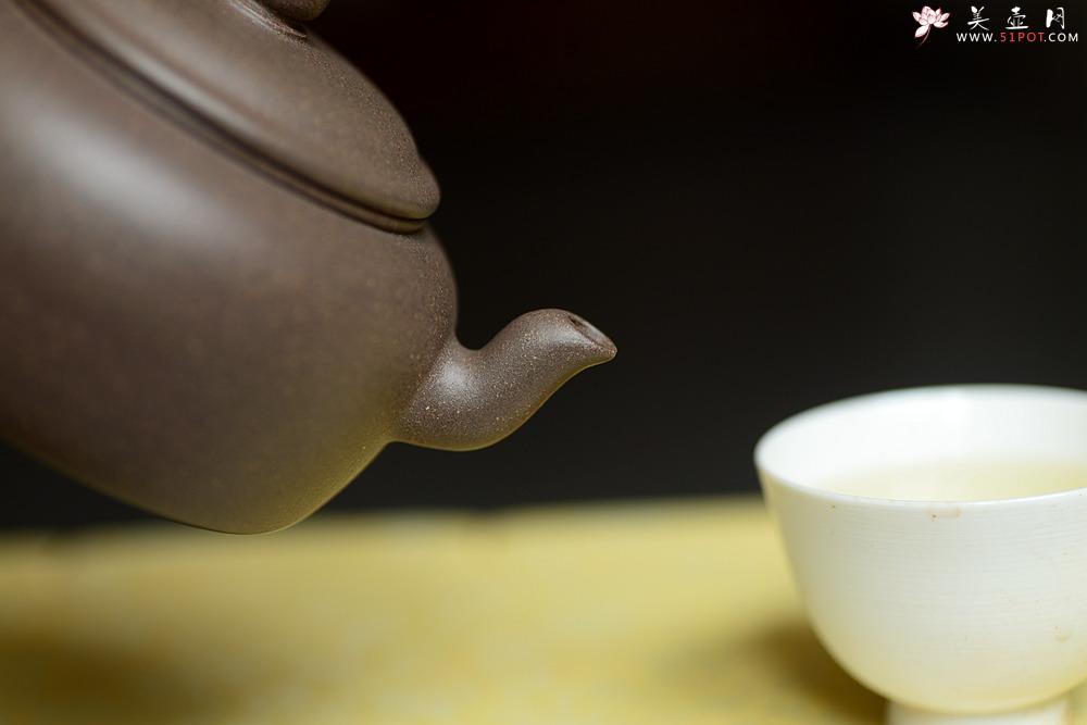 紫砂壶图片：国助工唐文全手新作 隐乐壶 大口实用 端庄秀气 - 美壶网