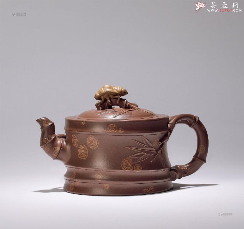 紫砂壶图片：禅衣斑竹 - 美壶网