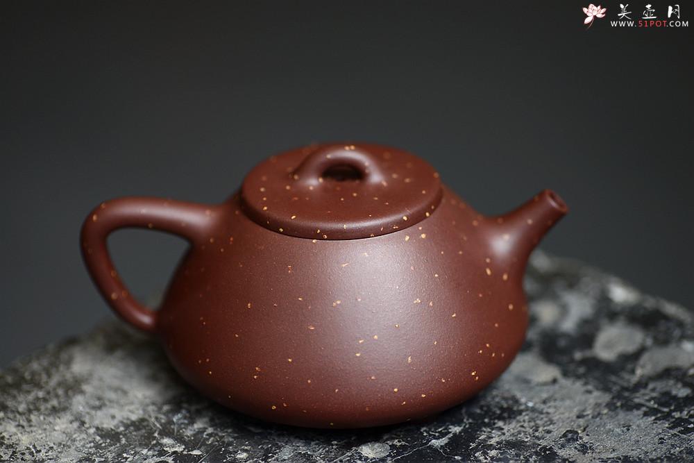 紫砂壶图片：曲峰老师全手工演绎经典 铺砂全手子冶石瓢 骨肉均挺 传统耐品 - 美壶网