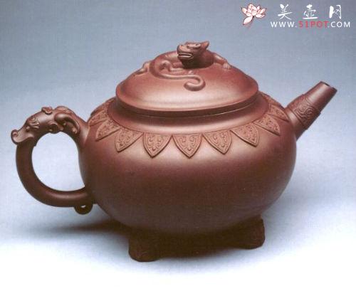 紫砂壶图片：夔龙壶 - 美壶网