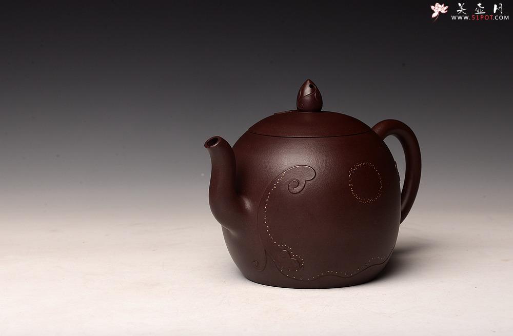 紫砂壶图片：高雪琴全手原创作品 飘逸 雅致 经典之作 全手娇阳 - 美壶网