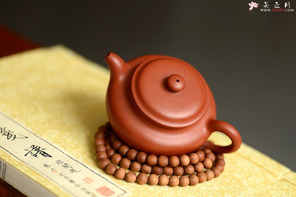 紫砂壶图片：手工练泥 矿质丰富 传统朱泥小仿古 夏日消暑利器 - 美壶网