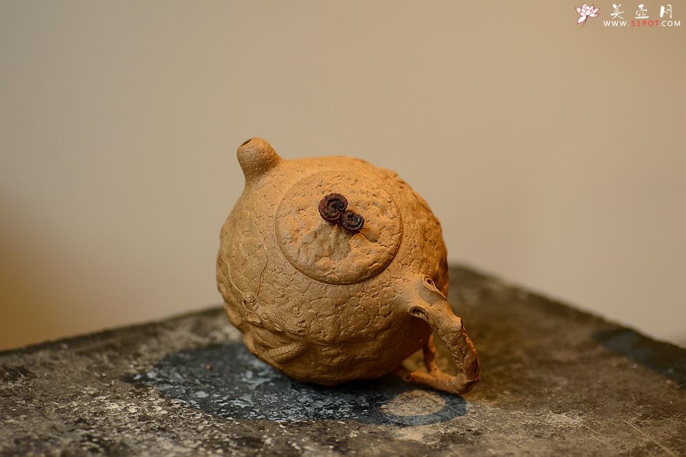 紫砂壶图片：古拙大气 全手游龙龚春 谢多莲作品 - 美壶网